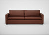 Palermo 5 Seater Sofa Leather Grain Dark Brown 068 / Black