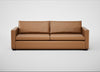 Palermo 5 Seater Sofa Leather Stonewash Toffee 277 / Black