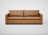 Palermo 5 Seater Sofa Leather Stonewash Toffee 277 / Walnut
