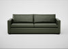 Palermo 5 Seater Sofa Leather Stonewash Vintage Green 278 / Black