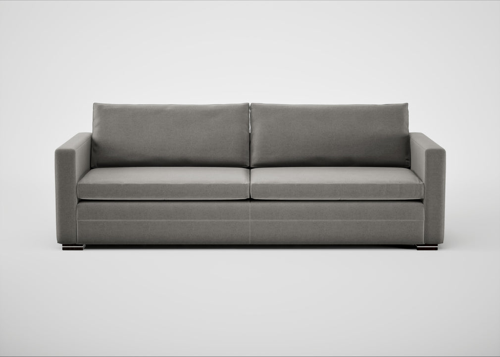 Palermo 5 Seater Sofa Nobilis Velvet Dolphin / Black
