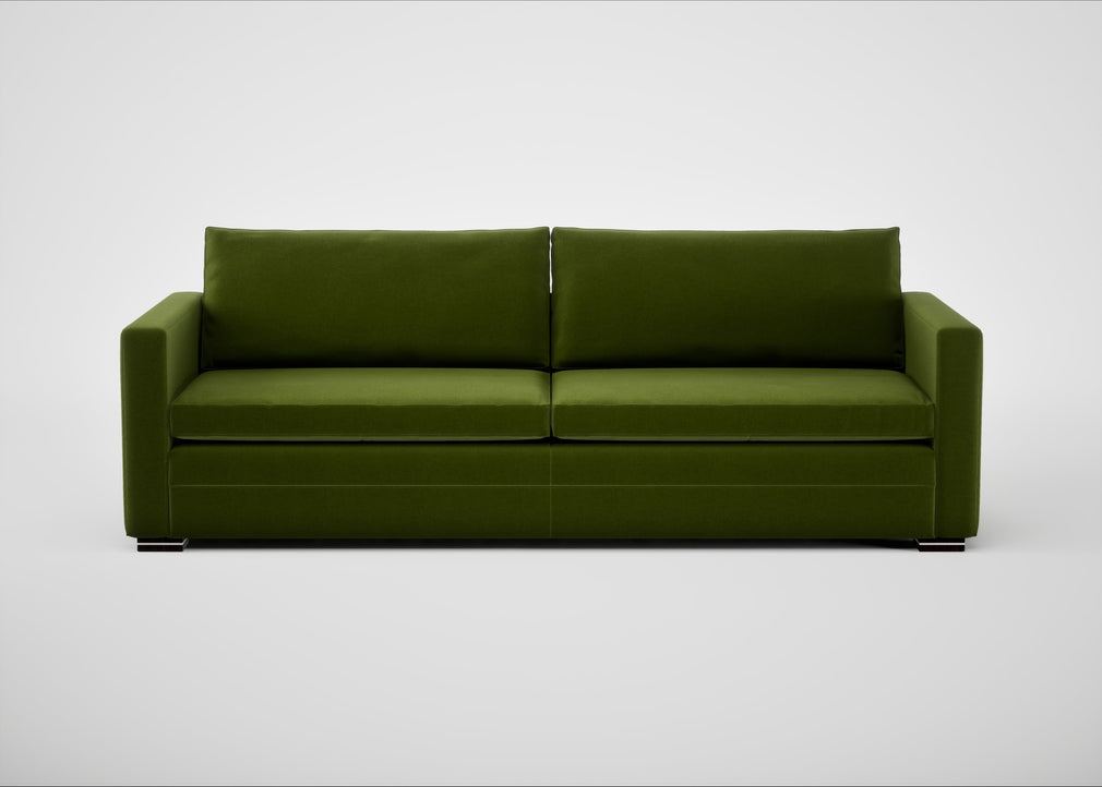 Palermo 5 Seater Sofa Nobilis Velvet Leaf / Black