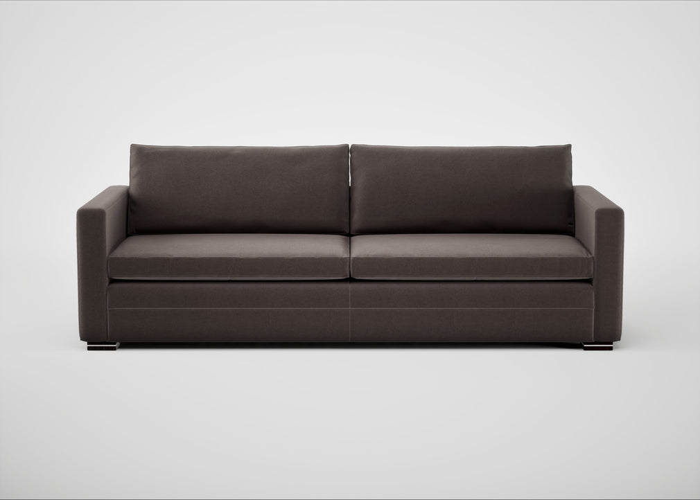 Palermo 5 Seater Sofa Nobilis Velvet Sable / Black