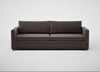 Palermo 5 Seater Sofa Nobilis Velvet Sable / Walnut and Brass
