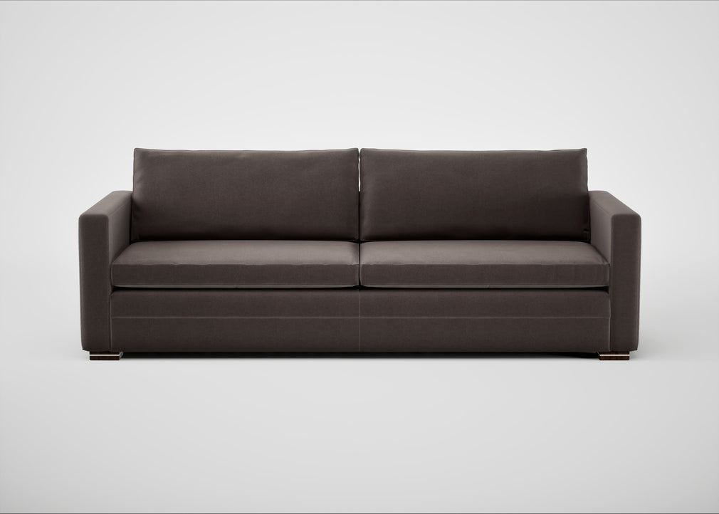 Palermo 5 Seater Sofa Nobilis Velvet Sable / Walnut