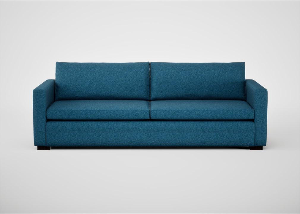Palermo 5 Seater Sofa St Moritz Wool Blue / Black