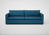 Palermo 5 Seater Sofa St Moritz Wool Blue / Walnut and Brass
