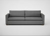 Palermo 5 Seater Sofa St Moritz Wool Light Grey / Walnut and Brass