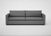 Palermo 5 Seater Sofa St Moritz Wool Light Grey / Walnut