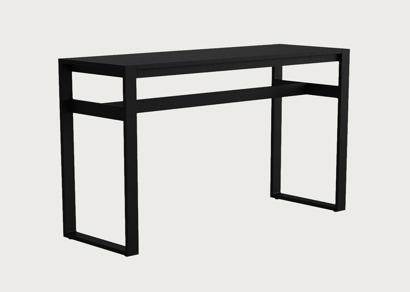 Eos Outdoor Rectangular Bar Table Black