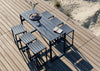 Eos Outdoor Rectangular Bar Table Black