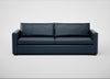 Palermo 5 Seater Sofa Leather Stonewash Navy Blue 279 / Black