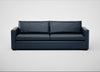 Palermo 5 Seater Sofa Leather Stonewash Navy Blue 279 / Walnut