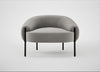 Isola Armchair Nobilis Velvet Dolphin / Black