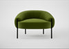 Isola Armchair Nobilis Velvet Leaf / Black