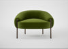 Isola Armchair Nobilis Velvet Leaf / Bronze