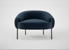Isola Armchair Nobilis Velvet Night / Bronze