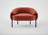 Isola Armchair Nobilis Velvet Rust / Black