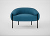 Isola Armchair St Moritz Wool Blue / Black