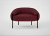 Isola Armchair St Moritz Wool Red / Black