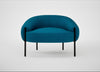 Isola Armchair St Moritz Wool Teal / Black