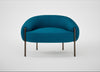 Isola Armchair St Moritz Wool Teal / Bronze