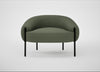 Isola Armchair Loop Boucle Forest / Black