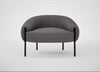 Isola Armchair Loop Boucle Granite / Black
