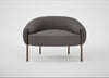Isola Armchair Loop Boucle Granite / Bronze
