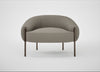 Isola Armchair Loop Boucle Taupe / Bronze