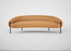 Isola 3 Seater Sofa Daino Leather Parchment / Black