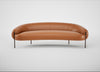 Isola 3 Seater Sofa Daino Leather Treacle / Bronze