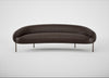 Isola 3 Seater Sofa Leather Grain Chocolate 066 / Bronze
