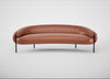 Isola 3 Seater Sofa Leather Stonewash Light Brown 274 / Black