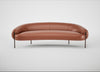 Isola 3 Seater Sofa Leather Stonewash Light Brown 274 / Bronze