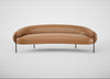 Isola 3 Seater Sofa Leather Stonewash Toffee 277 / Bronze