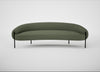 Isola 3 Seater Sofa Loop Boucle Forest / Black