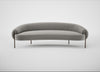 Isola 3 Seater Sofa Nobilis Velvet Dolphin / Bronze