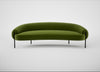 Isola 3 Seater Sofa Nobilis Velvet Leaf / Black