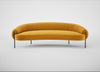 Isola 3 Seater Sofa Nobilis Velvet Mustard / Bronze