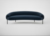 Isola 3 Seater Sofa Nobilis Velvet Night / Black