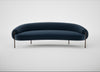 Isola 3 Seater Sofa Nobilis Velvet Night / Bronze