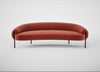 Isola 3 Seater Sofa Nobilis Velvet Rust / Black