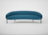 Isola 3 Seater Sofa St Moritz Wool Blue / Black