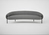 Isola 3 Seater Sofa St Moritz Wool Light Grey / Black