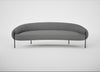 Isola 3 Seater Sofa St Moritz Wool Light Grey / Bronze