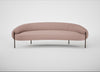 Isola 3 Seater Sofa Siena Cotton Dusky Pink / Bronze
