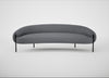 Isola 3 Seater Sofa Siena Cotton Shale Grey / Black