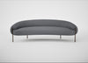 Isola 3 Seater Sofa Siena Cotton Shale Grey / Bronze