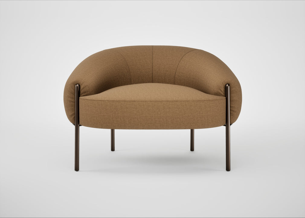 Isola Armchair Siena Cotton Clay / Bronze